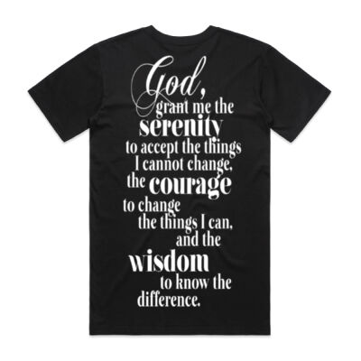 Serenity prayer white writing Thumbnail